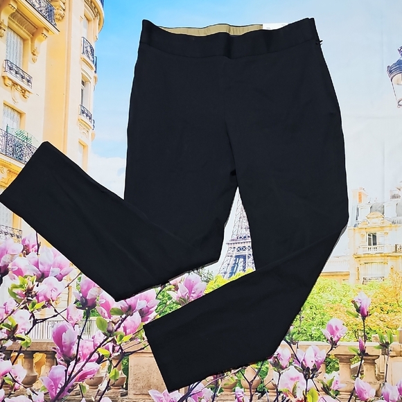 Lands End Black Portico Ankle Pants Size 6 New - Picture 2 of 6
